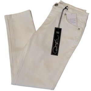 NEW * DG2 BY DIANE GILMAN White Skinny Jeans Size 8P